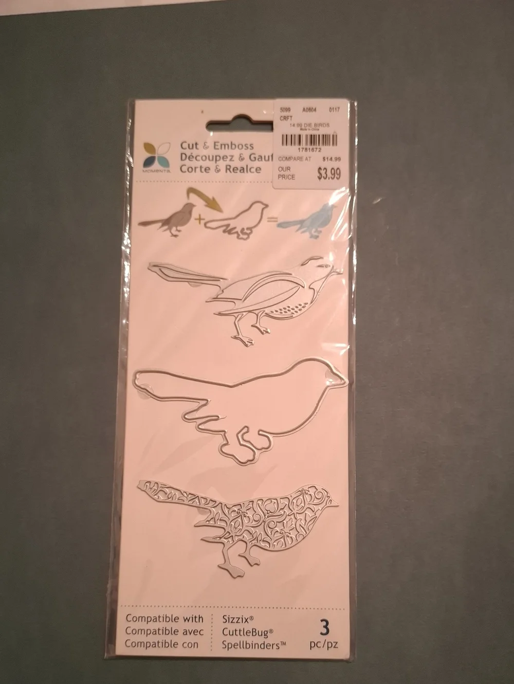 Bird Cut & Emboss Die Set